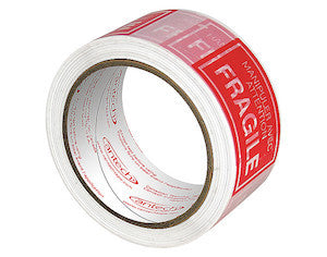 Fragile Printed Tape - The Box Guys - Packing Supplies Toronto, Moving Services Toronto, Boxes, Bubble Wrap, Tape, Paper.